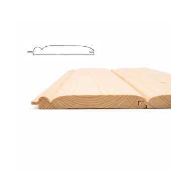 Zrubový obklad s pevnou dušou 23×220 mm